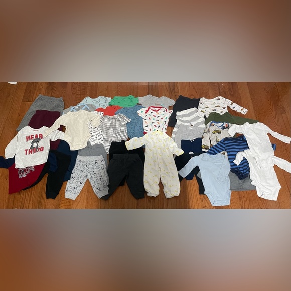 6 - 9 Months Boy Cloths BUNDLE ( 34 pcs ) - Picture 2 of 6